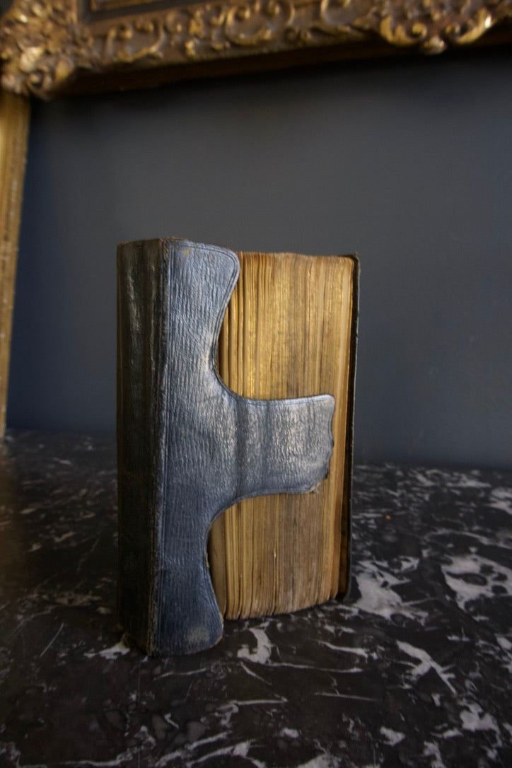 1819 "The Psalms of David" Black Leather Wallet Style Book