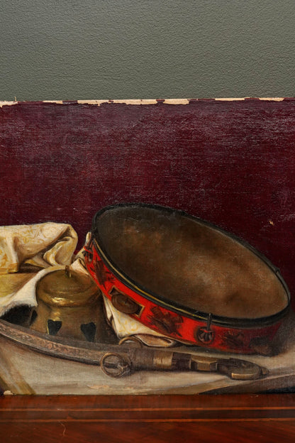 19th Century French Still Life Oil Painting, Signed E. Brunet