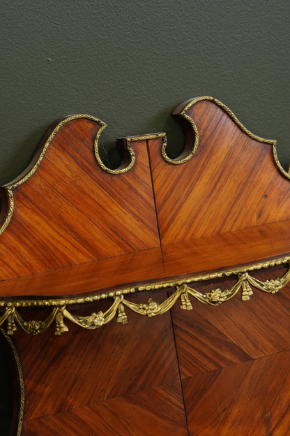 Antique French Louis XVI Style Wall Shelf Ormolu Mounts c1900