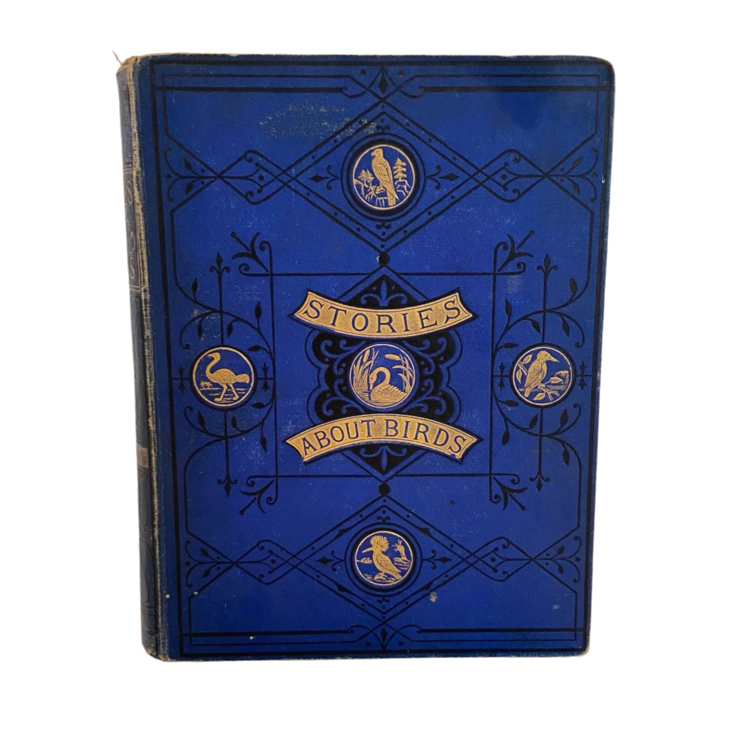 Circa 1870-1880 "Stories About Birds" Dark Blue Cloth Book