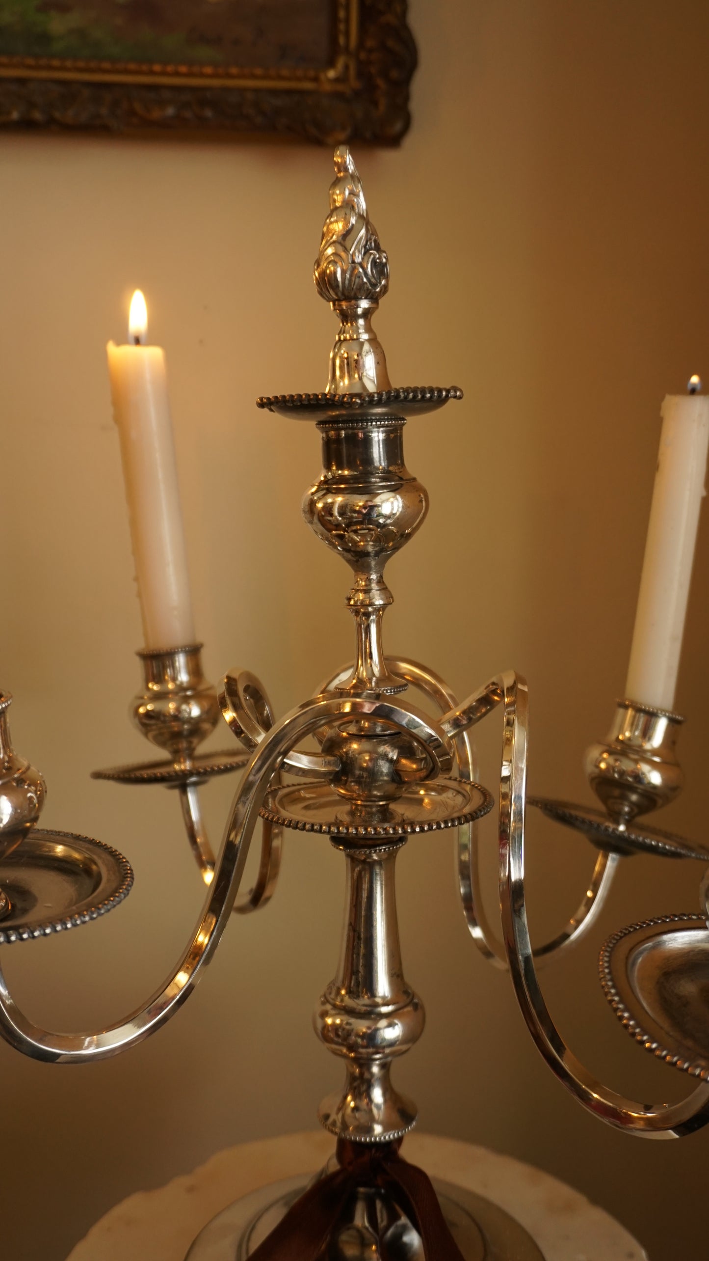 Eureka Silver Co. Quadruple-Plated Five-Arm Candelabrum, c. 1890–1910