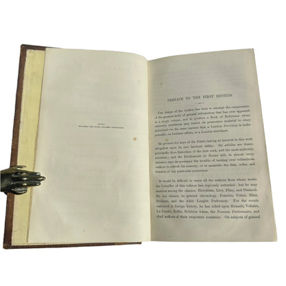 1857 Haydn’s Dictionary of Dates Full Leather Victorian Reference