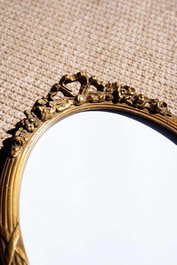 Antique Louis XVI Style Giltwood Oval Picture Frame secondary view