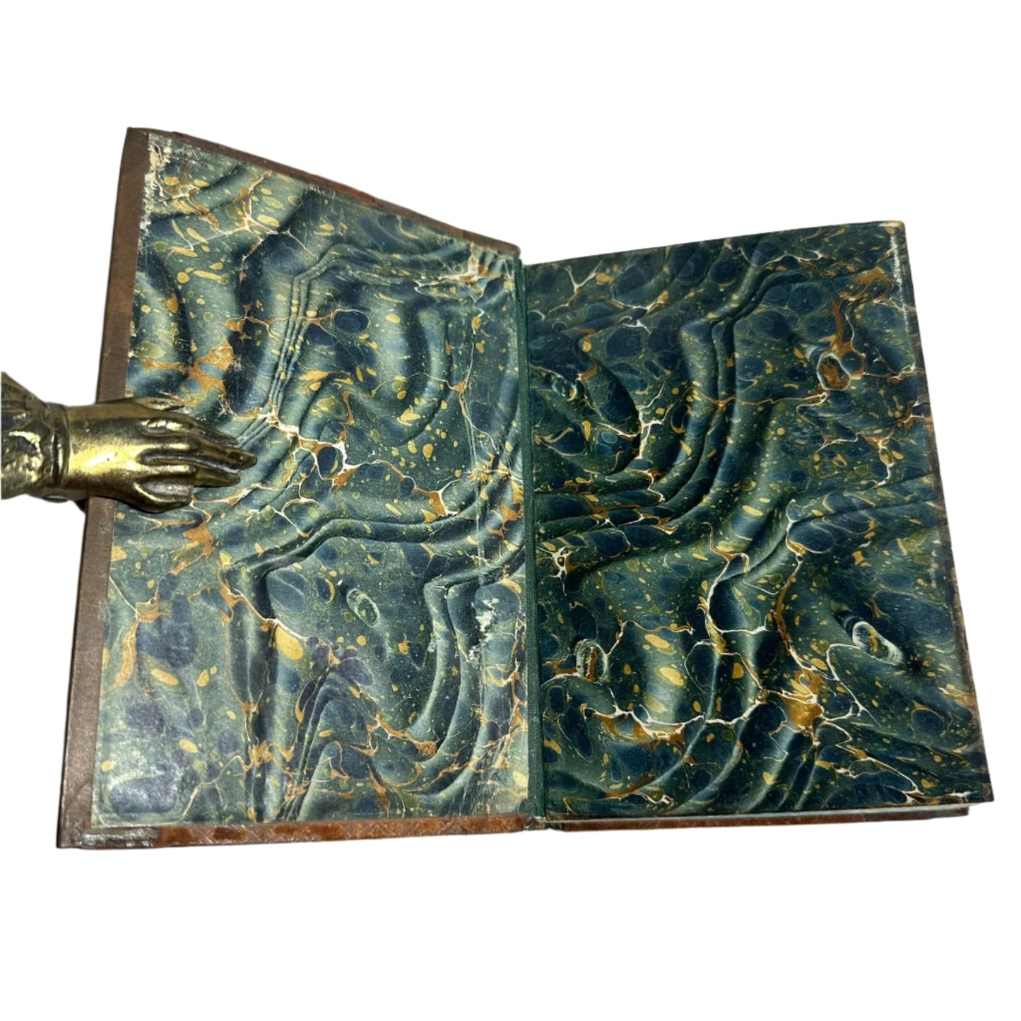 1905 "Wellington" Brown Full Leather Prize Binding Book