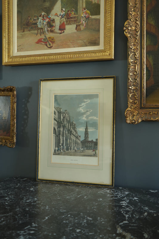 1794 "The Mews" Hand Colored Aquatint Print by Thomas Malton the Younger (1748-1804)