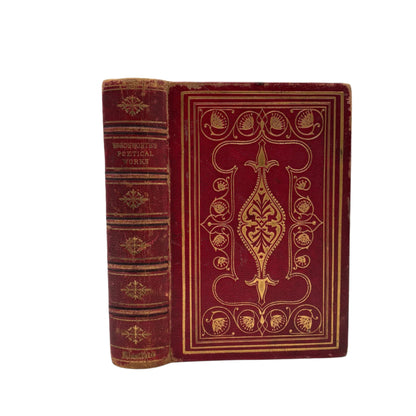 1868 Wordsworth Poetical Works Red Morocco Poetry Classic