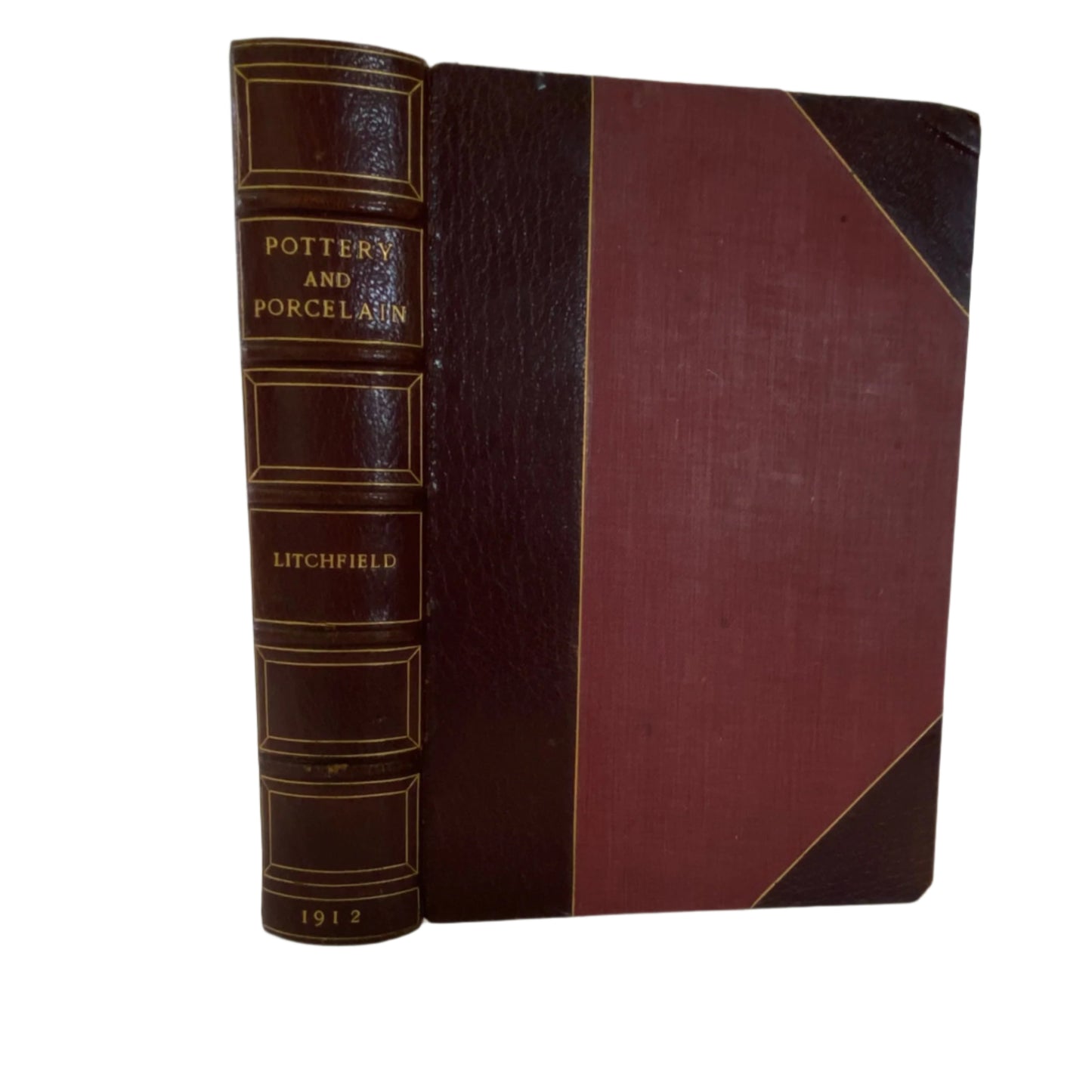 1912 Pottery and Porcelain Antique Art Reference Book with Color Plates by Frederick Litchfield