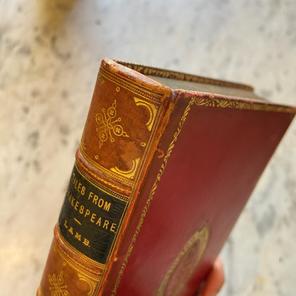 1890 Tales from Shakespeare Lamb Fine Red Calf Prize Binding