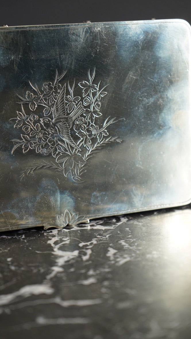 Antique English Oak and Silver-Plated Twin Tea Caddy | John Grinsell & Sons, c.1895–1910