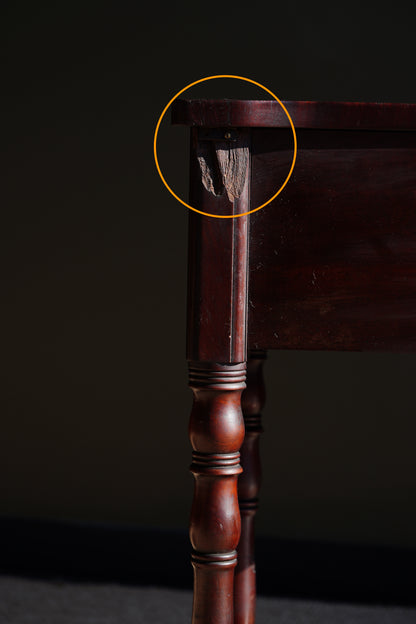Antique Mahogany Side Table or Sewing Table