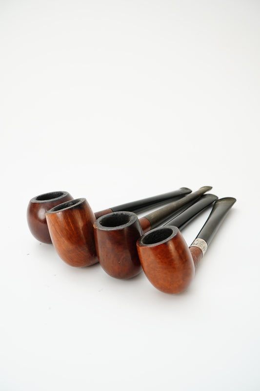 Vintage Briar Tobacco Pipe Set of 4
