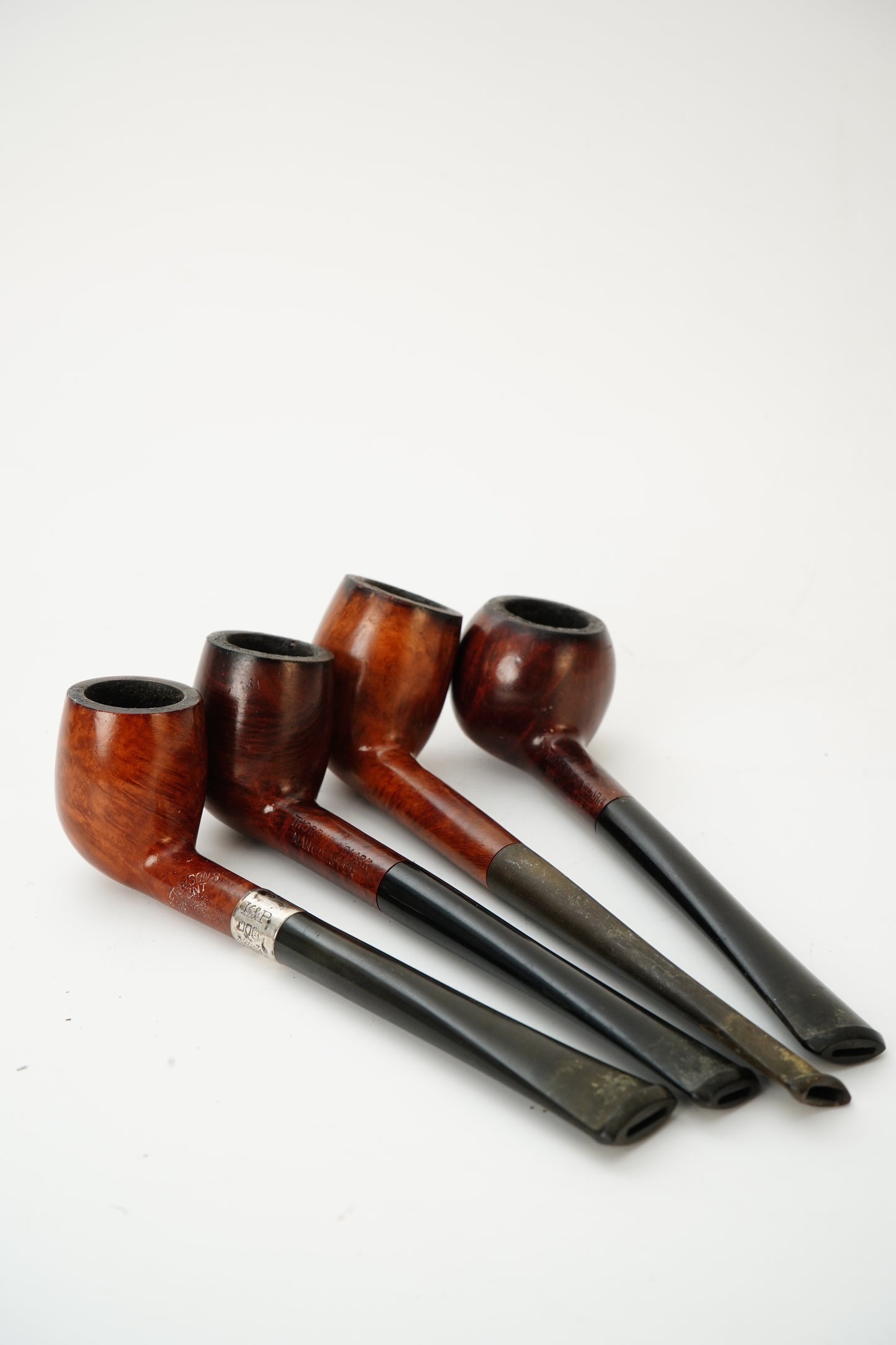 Vintage Briar Tobacco Pipe Set of 4