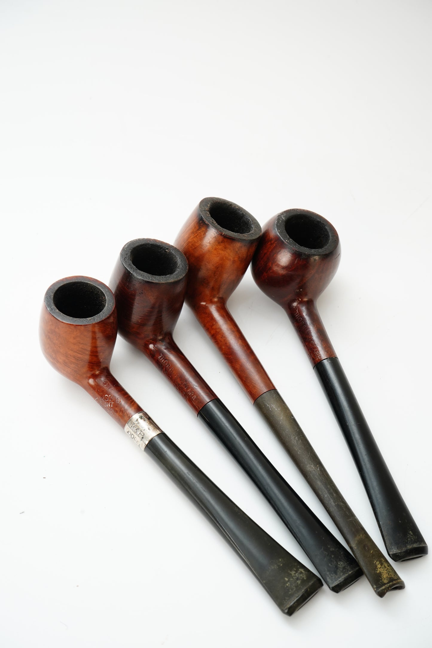 Vintage Briar Tobacco Pipe Set of 4