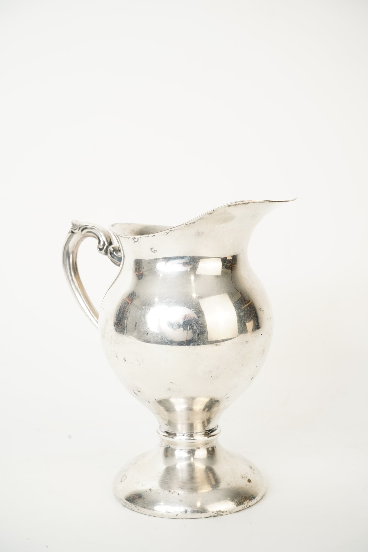 Antique Silver Plated Creamer Pedestal Base
