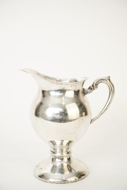 Antique Silver Plated Creamer Pedestal Base