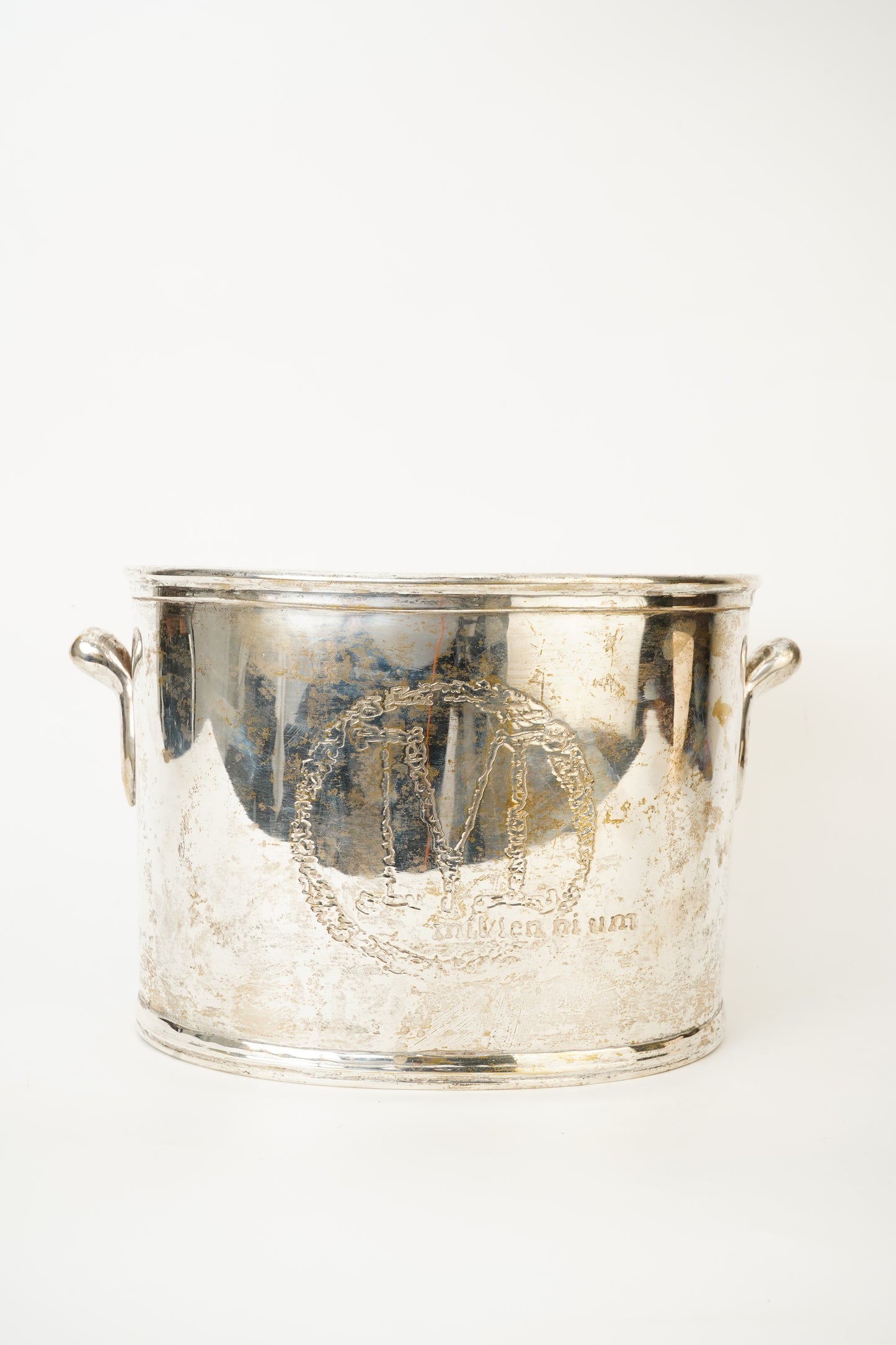 Vintage Embossed Silver Plate Ice Bucket