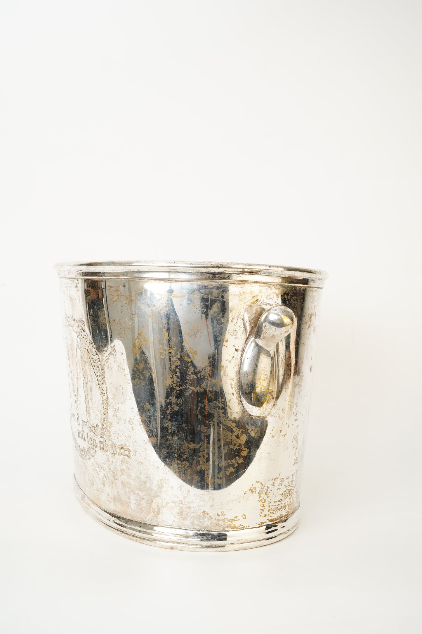 Vintage Embossed Silver Plate Ice Bucket
