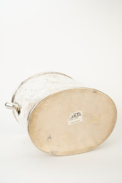 Vintage Embossed Silver Plate Ice Bucket