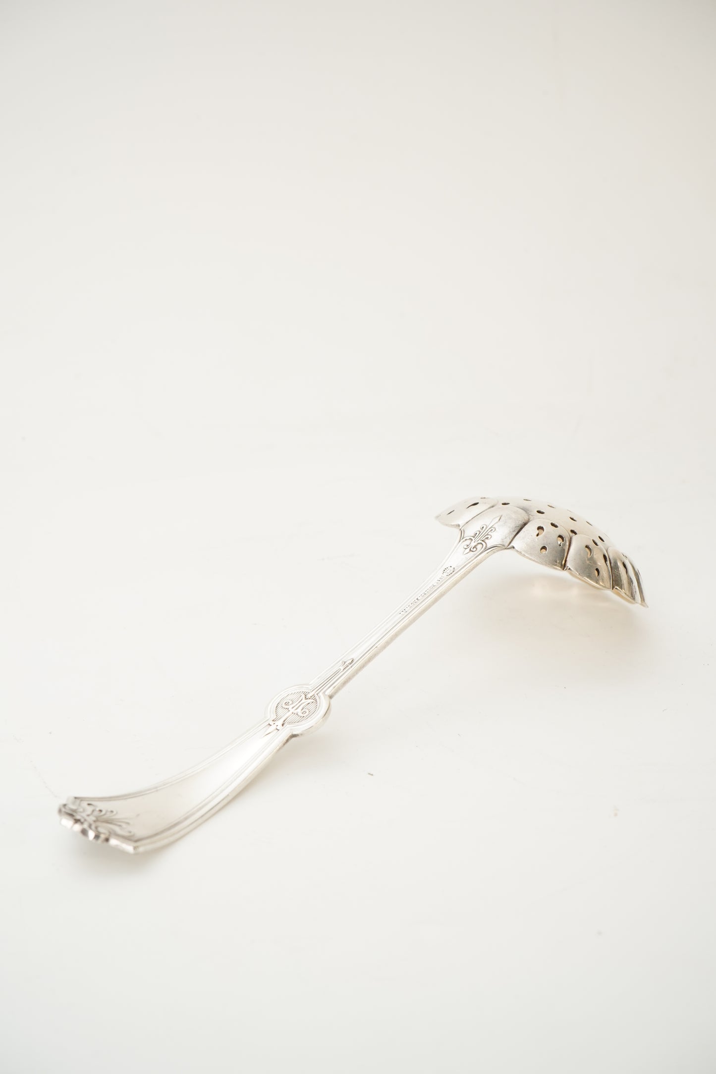 WM A Rogers Silverplate Pierced Bonbon Spoon