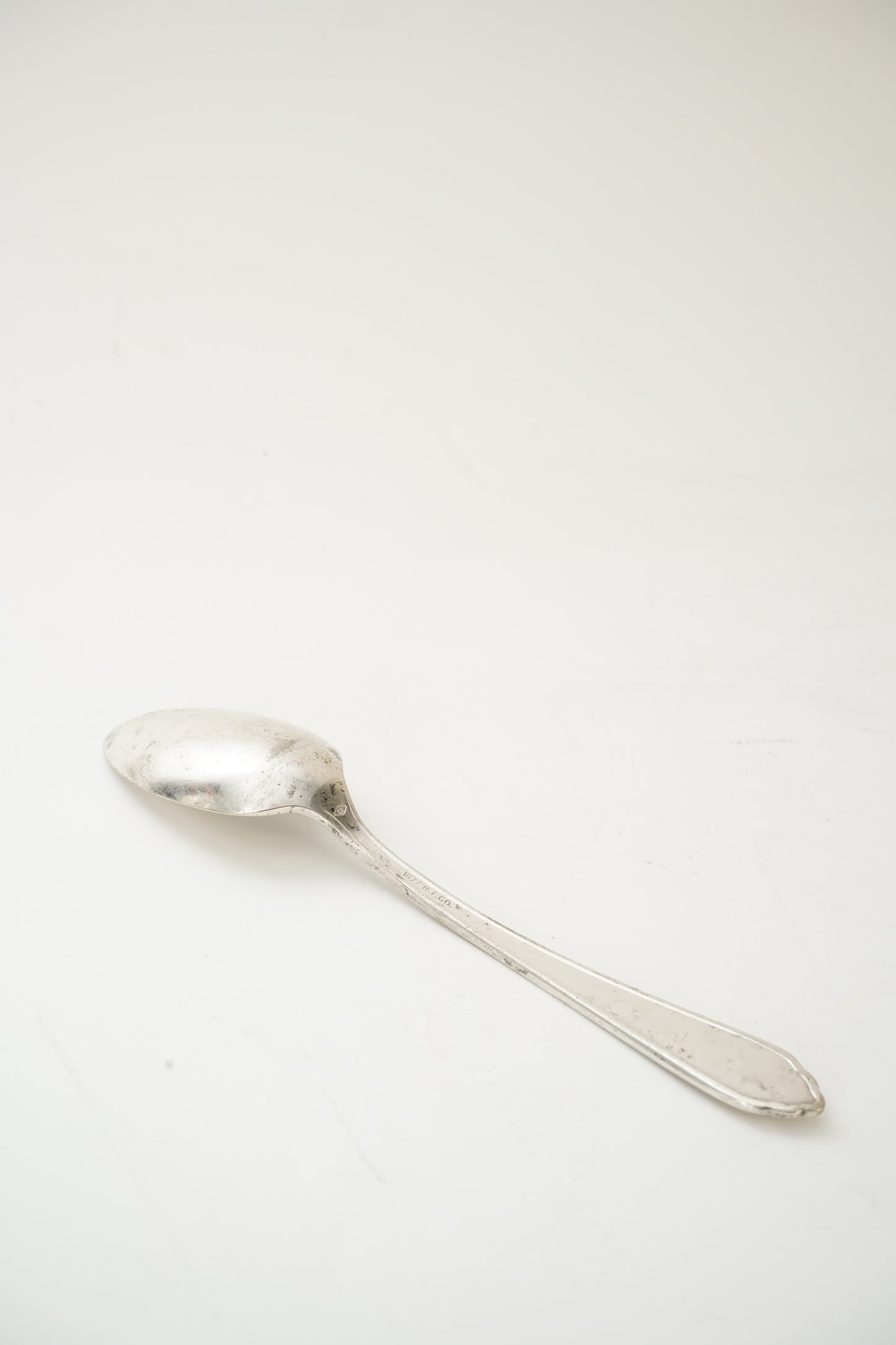 Antique Silver Plate Coffee Spoon