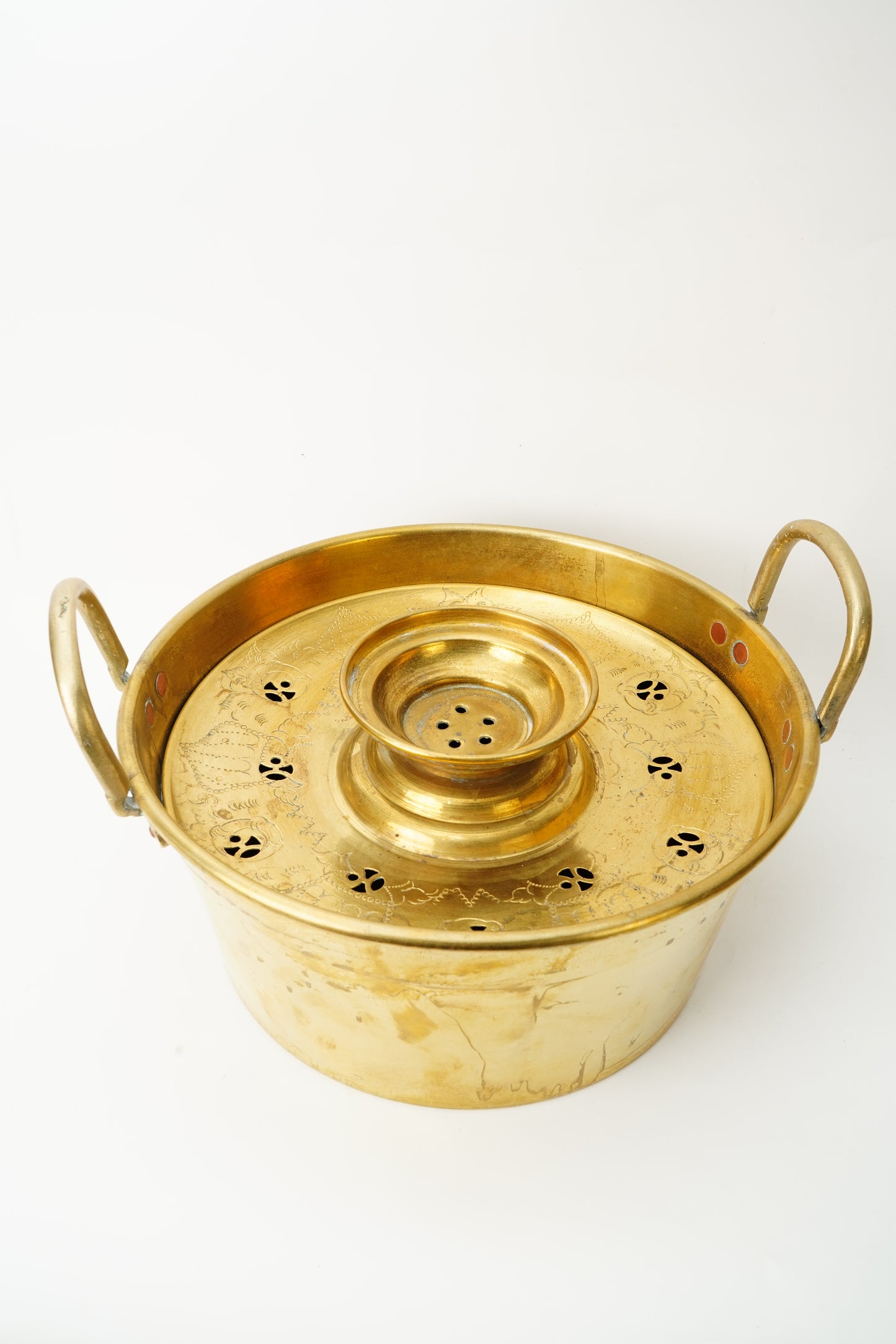 Korean Brass Hotpot Steamer | Brass Vase
