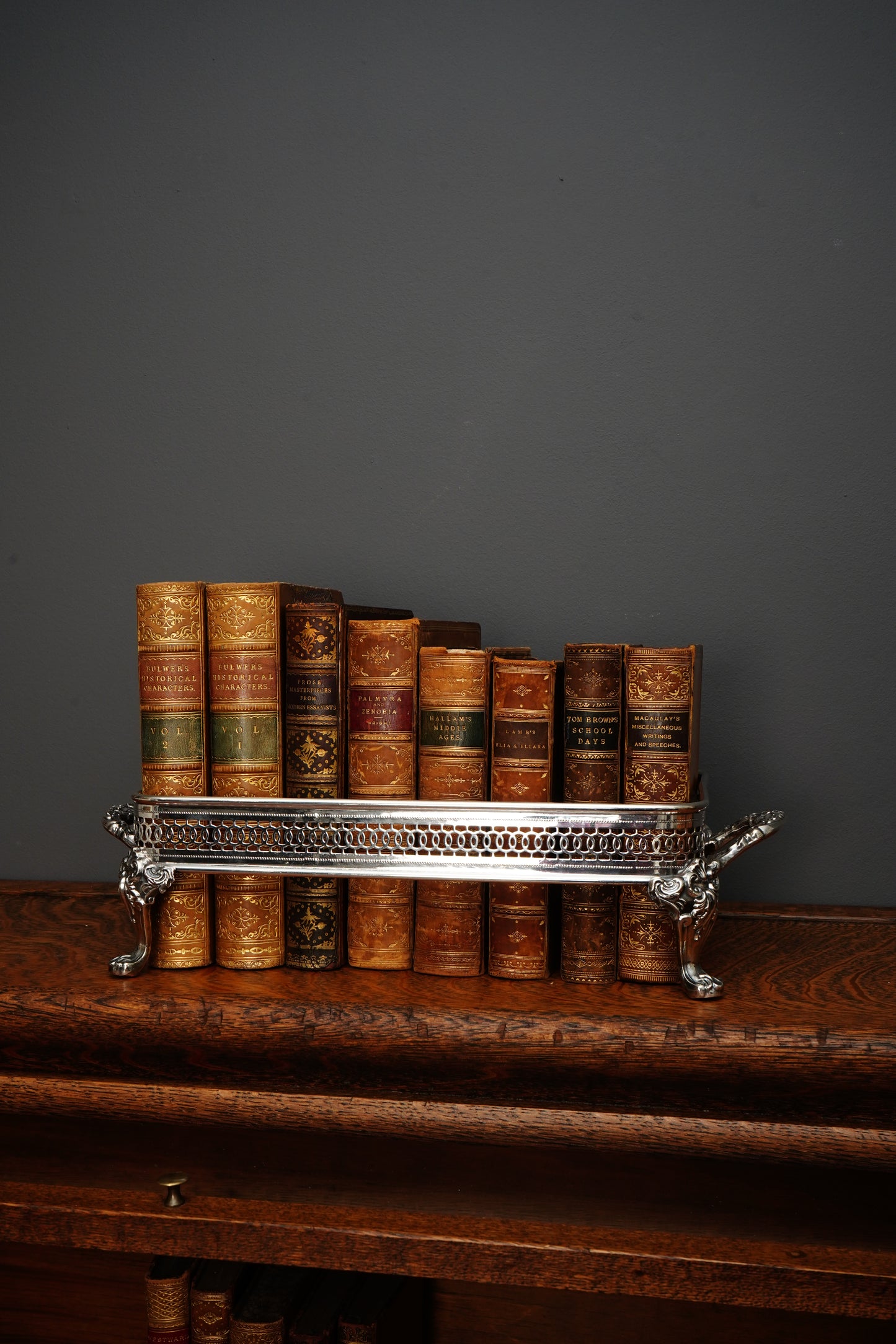 Antique Silver Plated Casserole Dish Holder Stand with Pierced Gallery