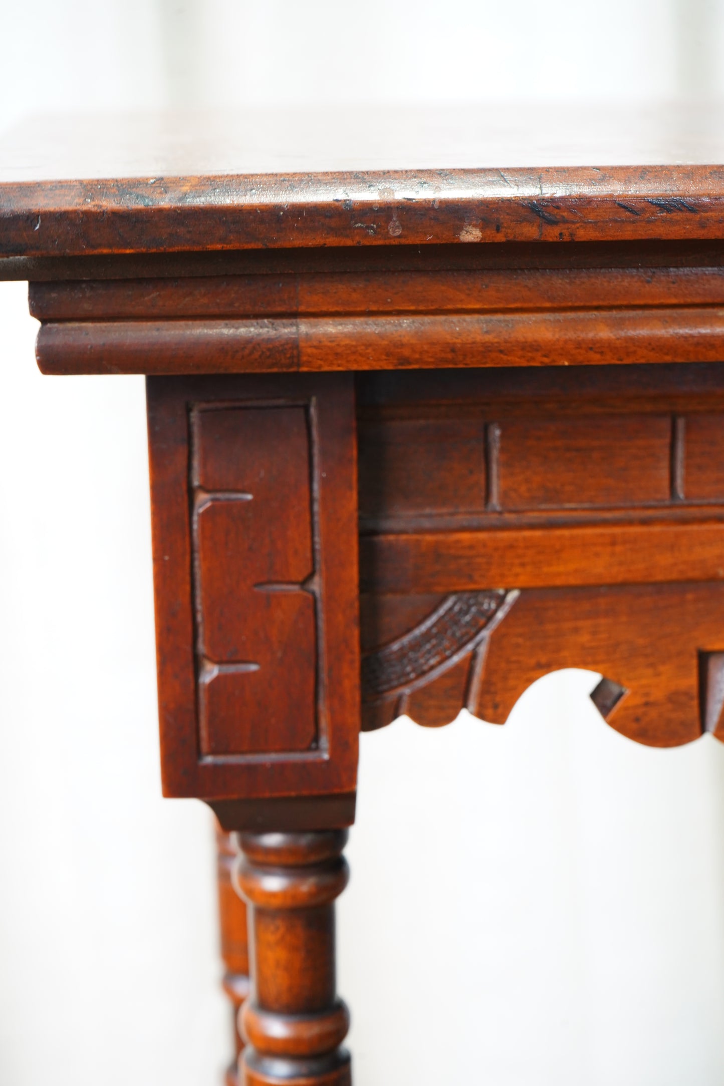 Vintage Walnut Three Tier Plant Stand, Circa 1900