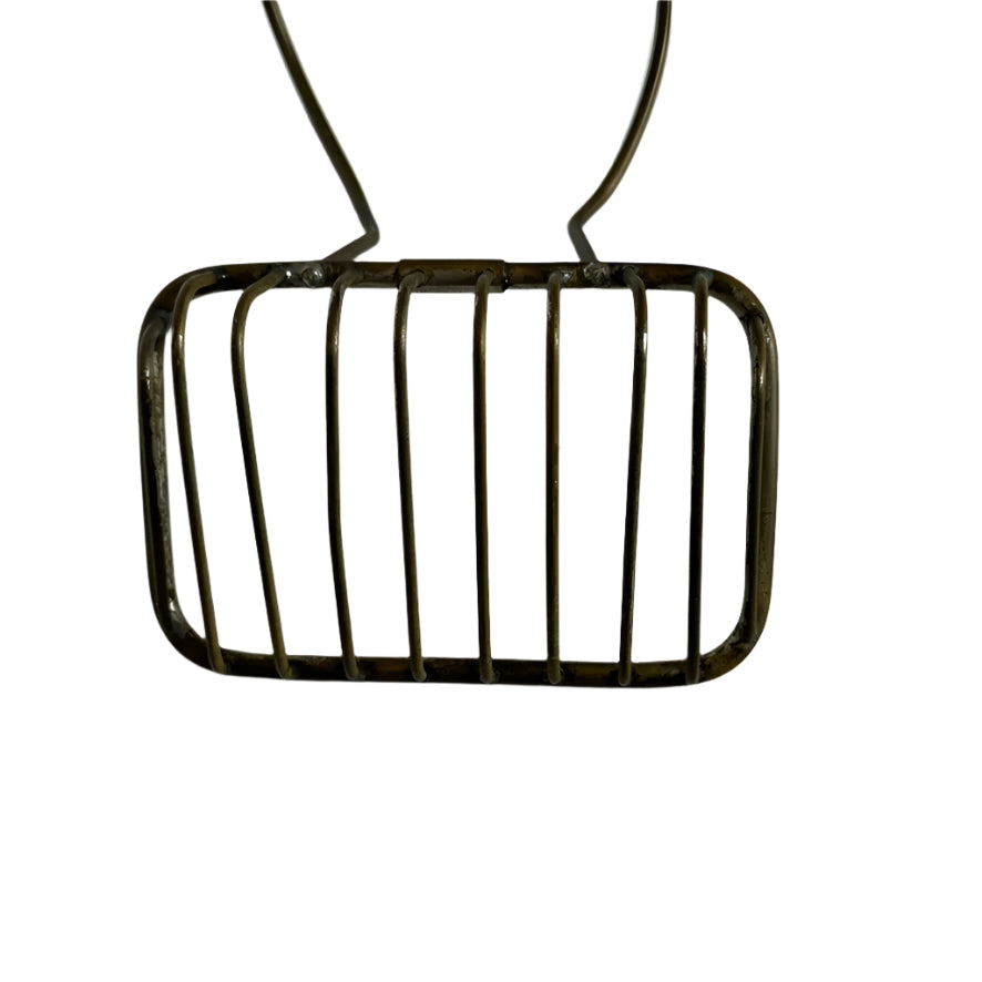 Antique Brass Tub-Mounted Soap Holder Basket