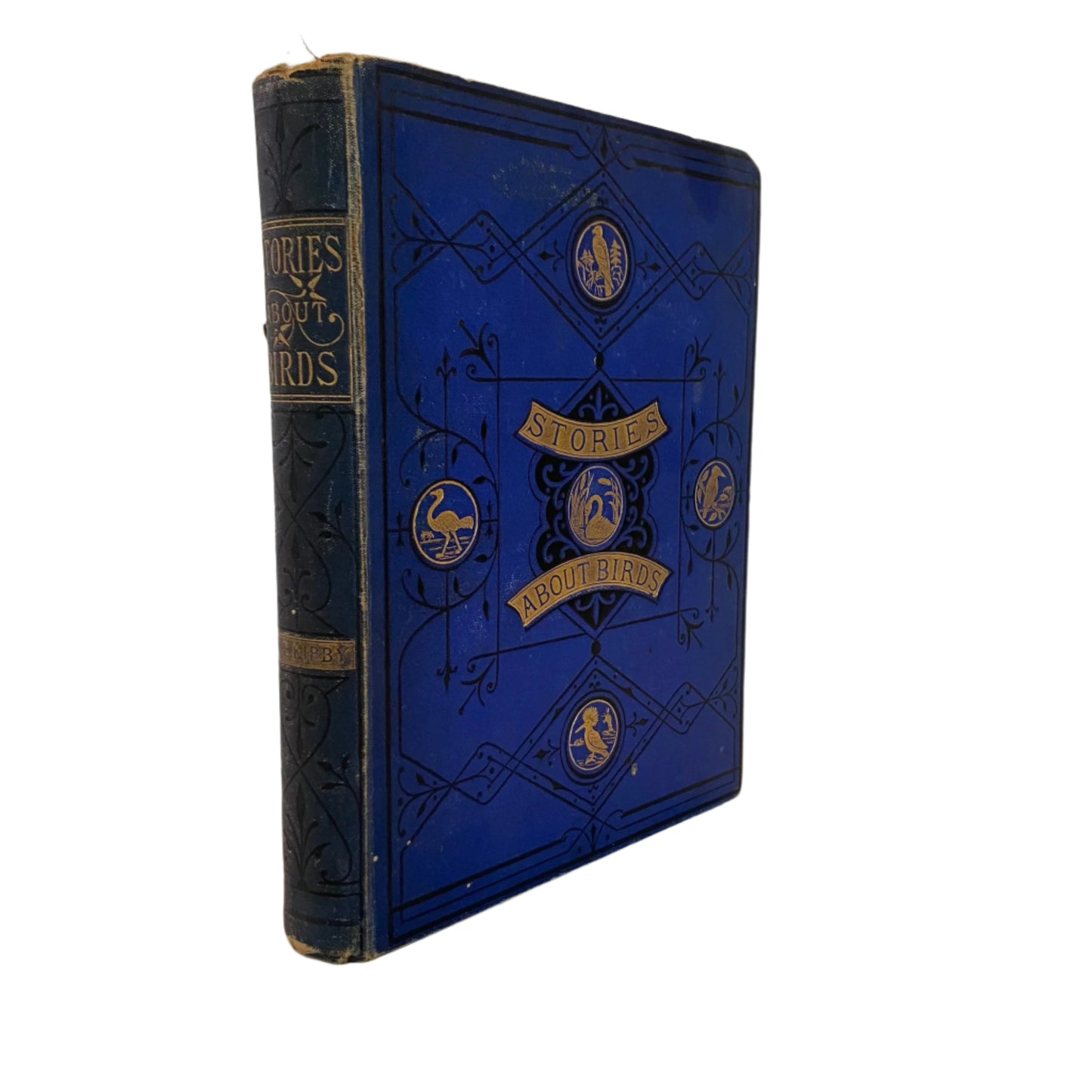 Circa 1870-1880 "Stories About Birds" Dark Blue Cloth Book