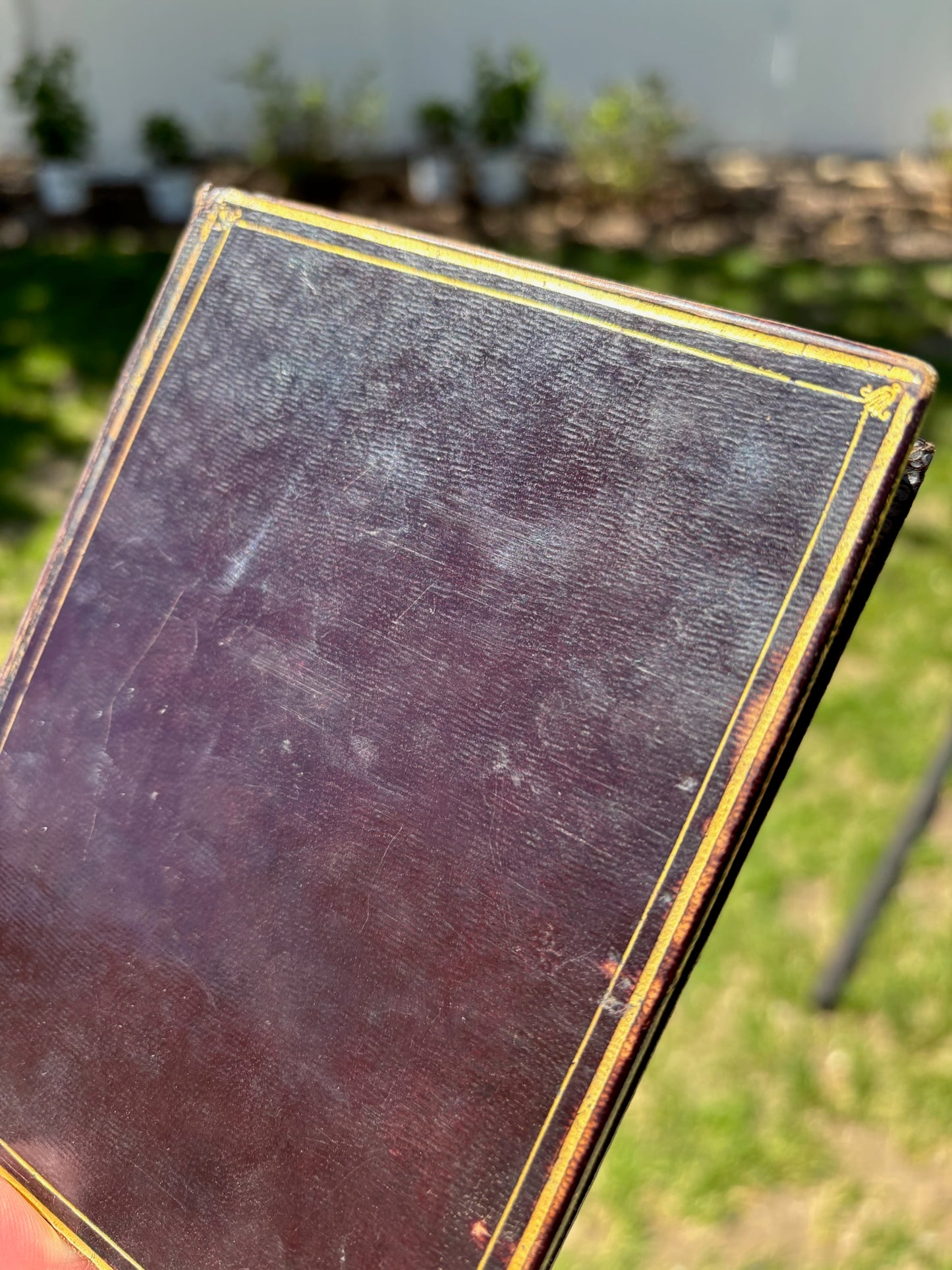 1840 "Der Monat Maria" Purple Full Leather German Book