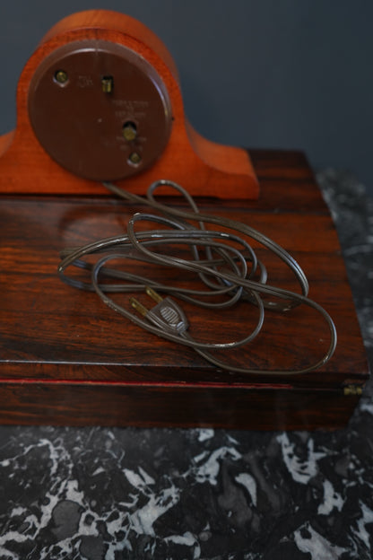 Vintage Seth Thomas Electric Mantel Clock – Mid-Century Tambour Alarm