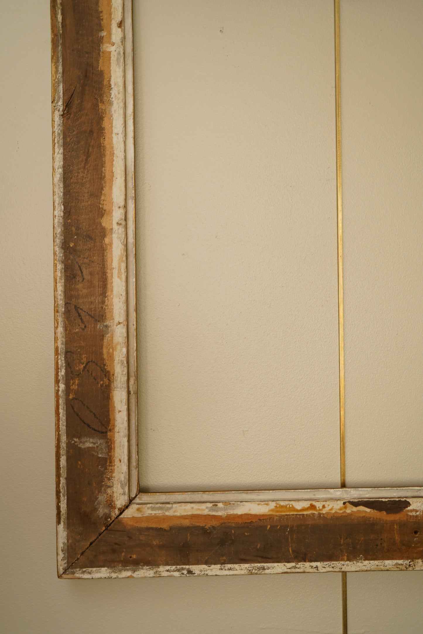 Antique Neoclassical Giltwood Frame with Rope & Cartouche Motifs, Late 19th Century