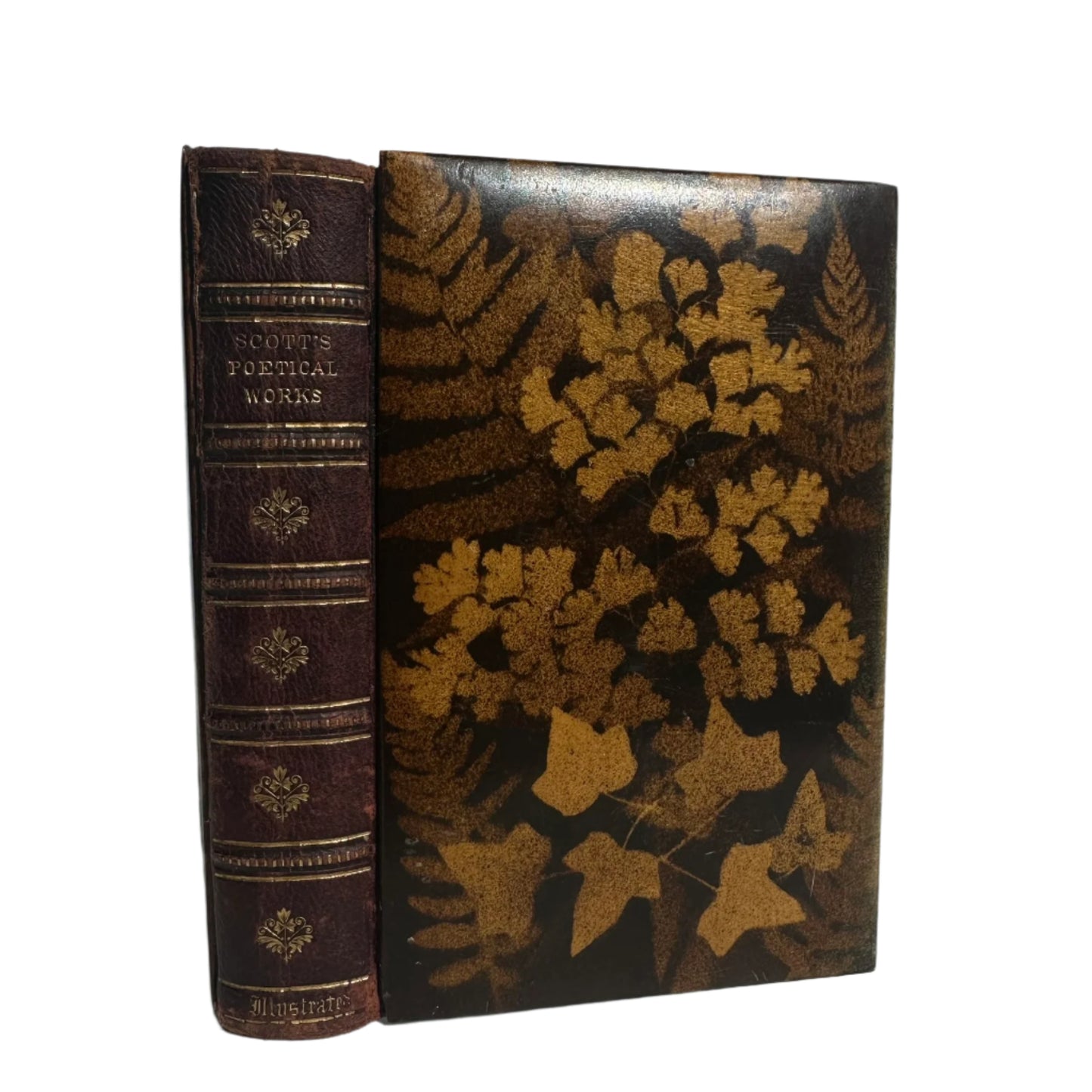 Mauchline Binding 1849 "The Poetical Works of Sir Walter Scott"