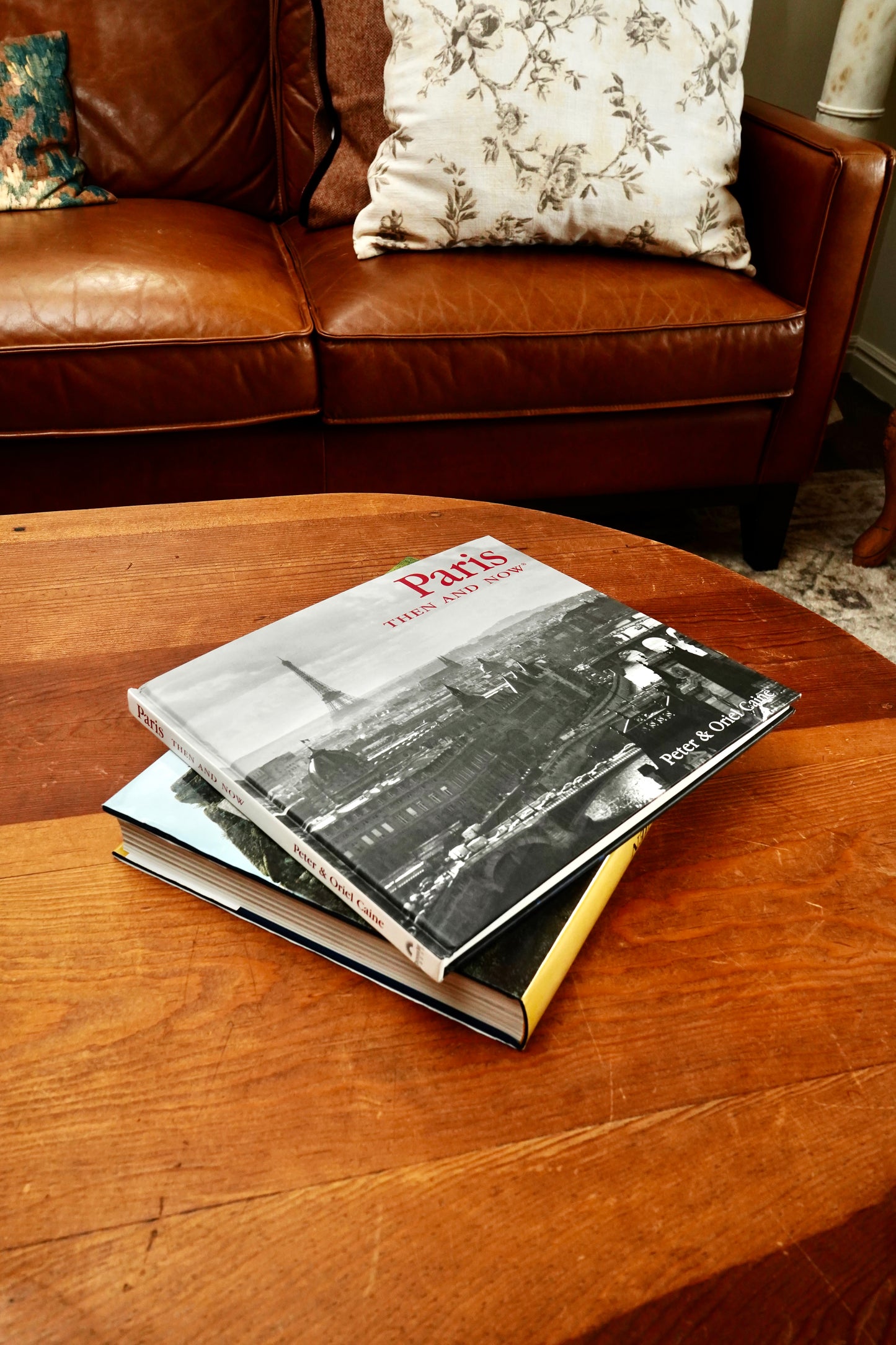 Paris Then and Now Coffee Table Photography History Book Peter & Oriel Caine Hardcover