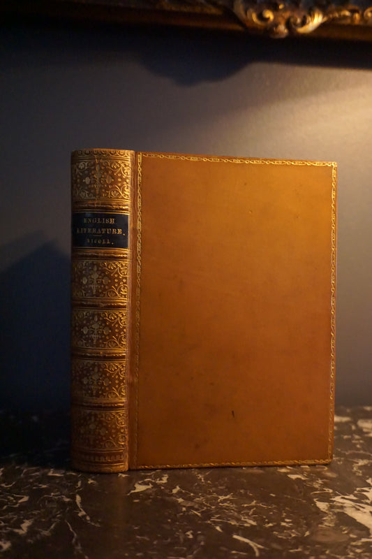 1883 "Landmarks of English Literature" Brown Full Leather Book