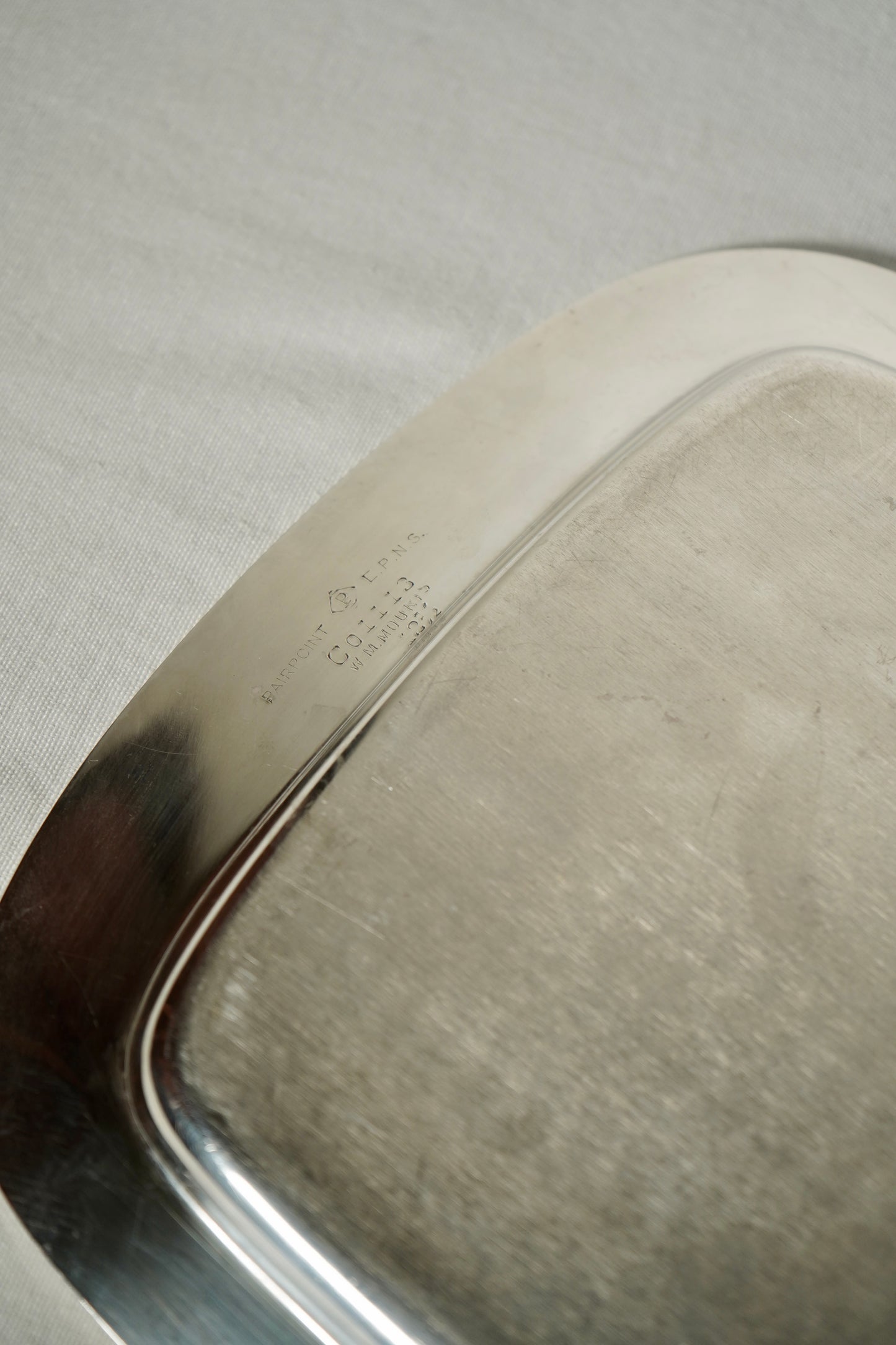 Pairpoint EPNS SilverPlated Tray, Collis W. M. Mouris Retail Mark, Early 20th Century