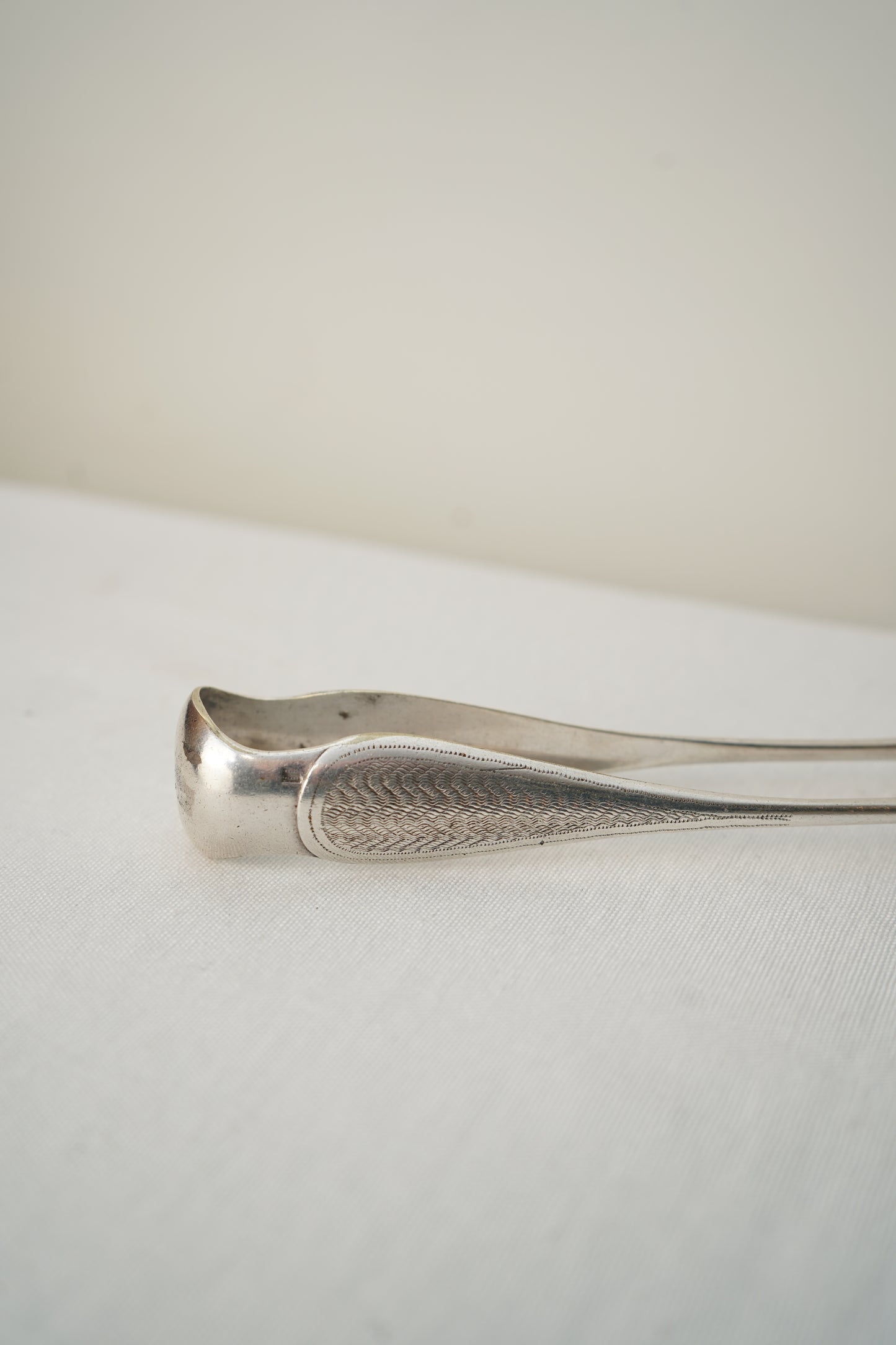 Antique French Silver Plate Sugar Tongs with Paw Feet, c. 1890–1930