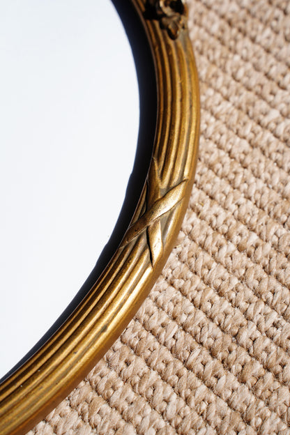 Antique Louis XVI Style Giltwood Oval Picture Frame