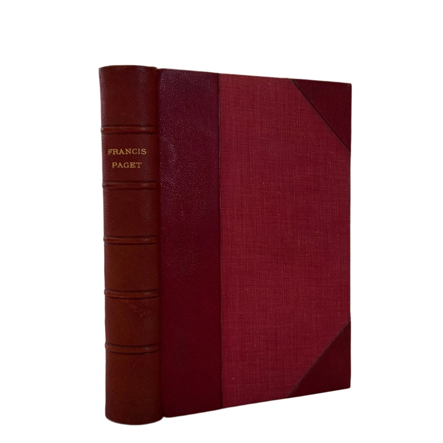 1912 "Francis Paget" Red Half Leather Book
