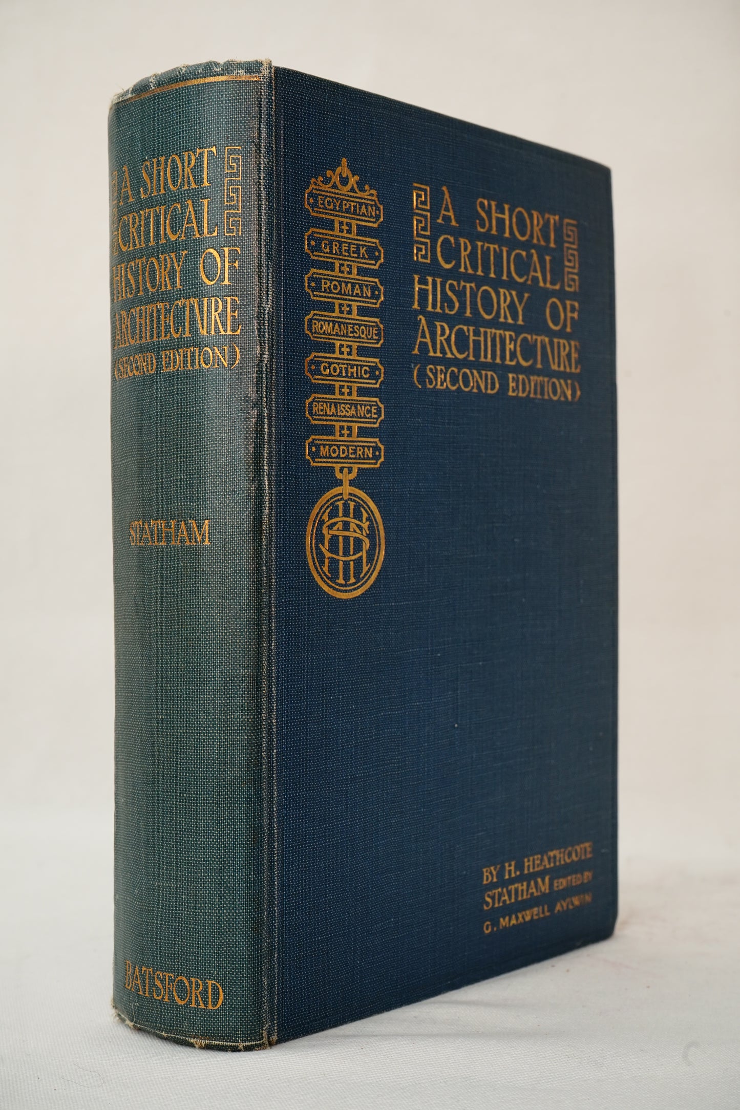 1927 A Short Critical History of Architecture| Antique Batsford