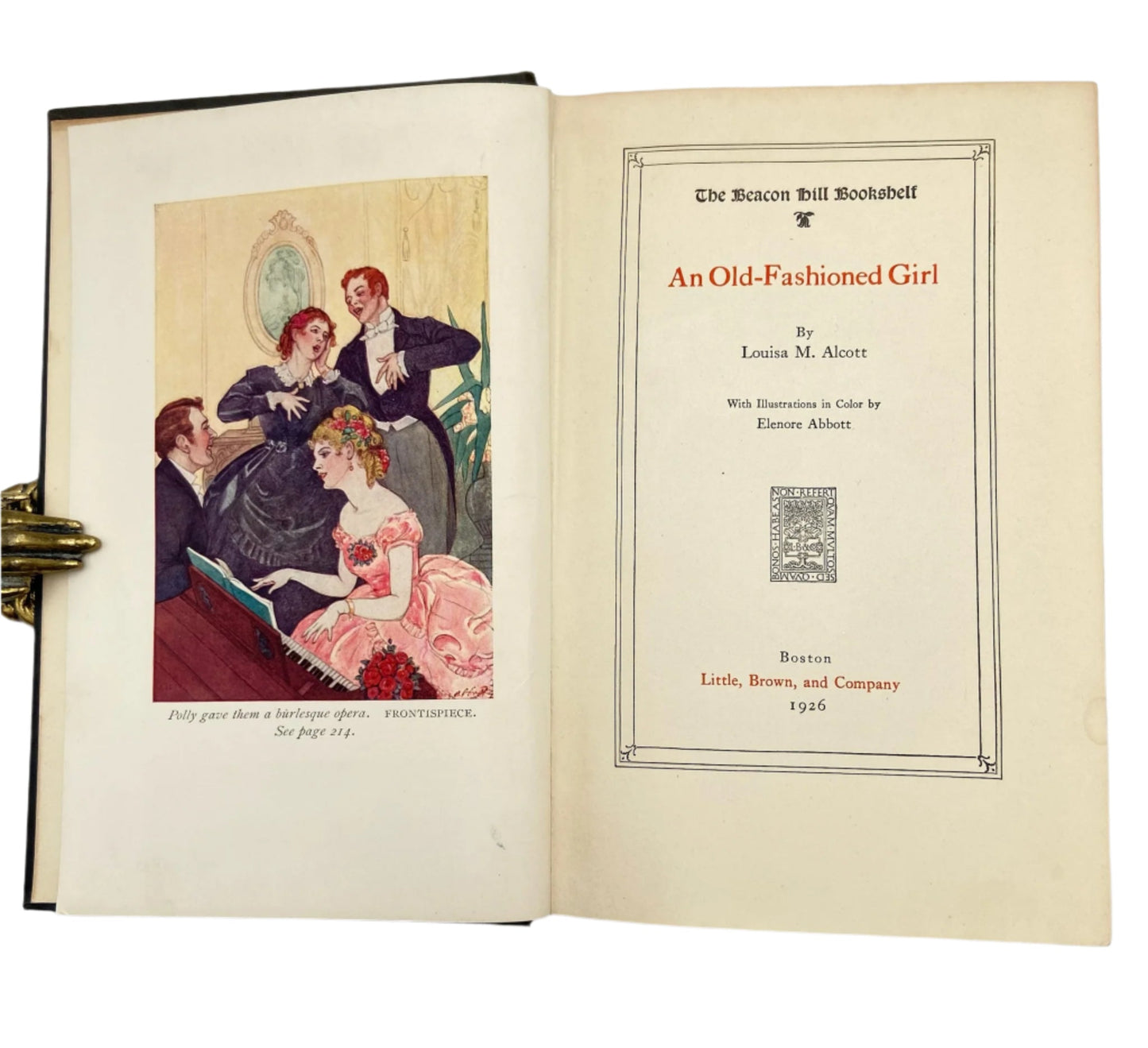 1926 "An Old-Fashioned Girl" Victorian Cloth Book