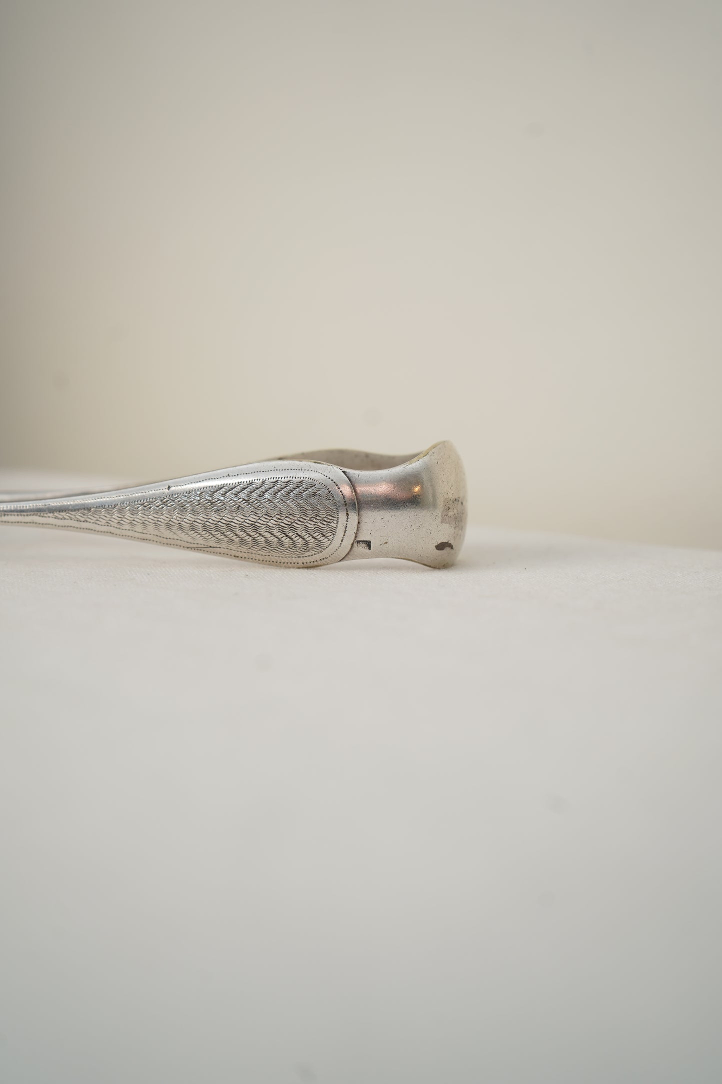 Antique French Silver Plate Sugar Tongs with Paw Feet, c. 1890–1930