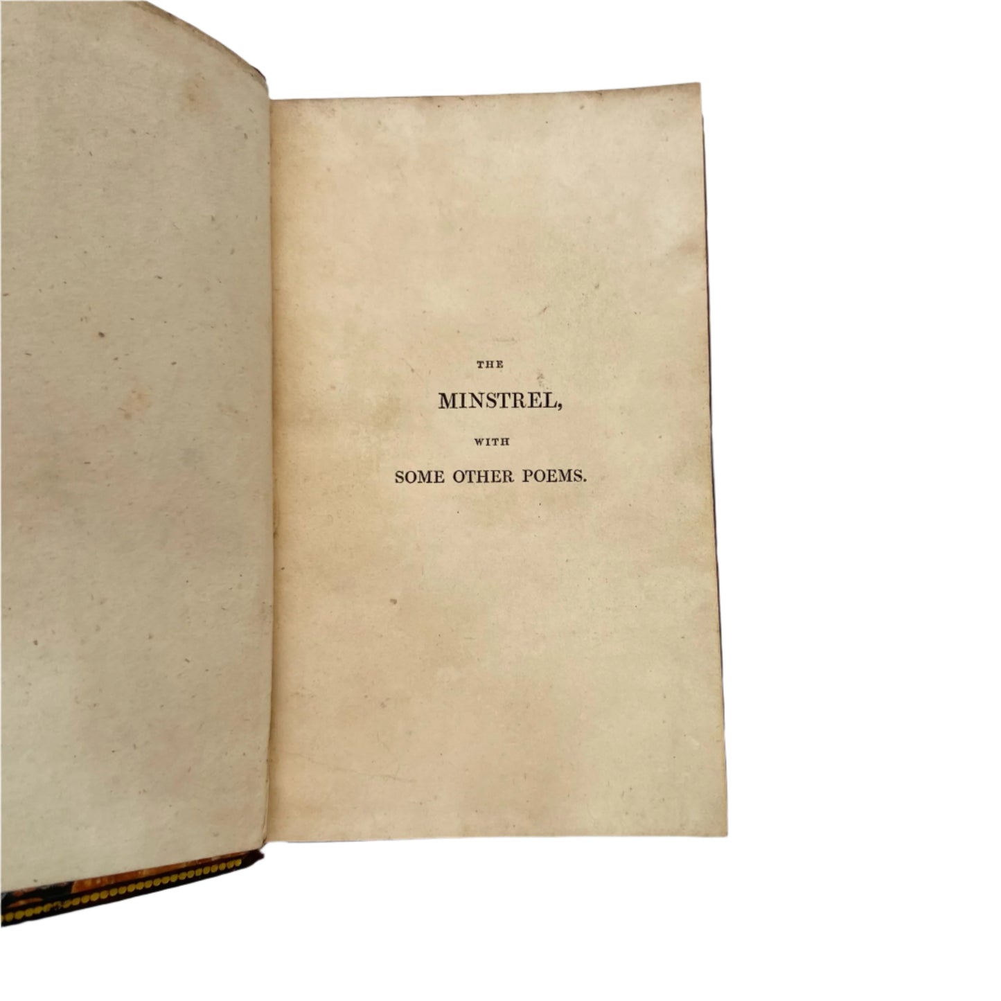 1807 "The Minstrel" Full Brown Calf Leather Book