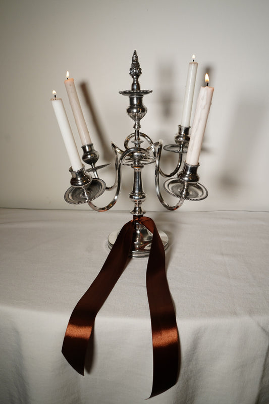 Eureka Silver Co. Quadruple-Plated Five-Arm Candelabrum, c. 1890–1910