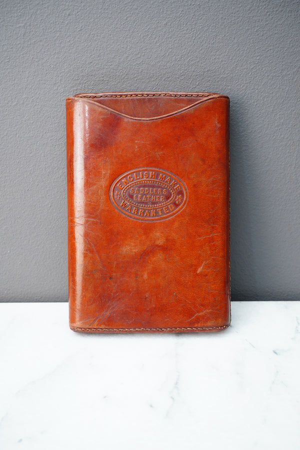 Vintage English Saddlers Leather Cigar Case secondary view