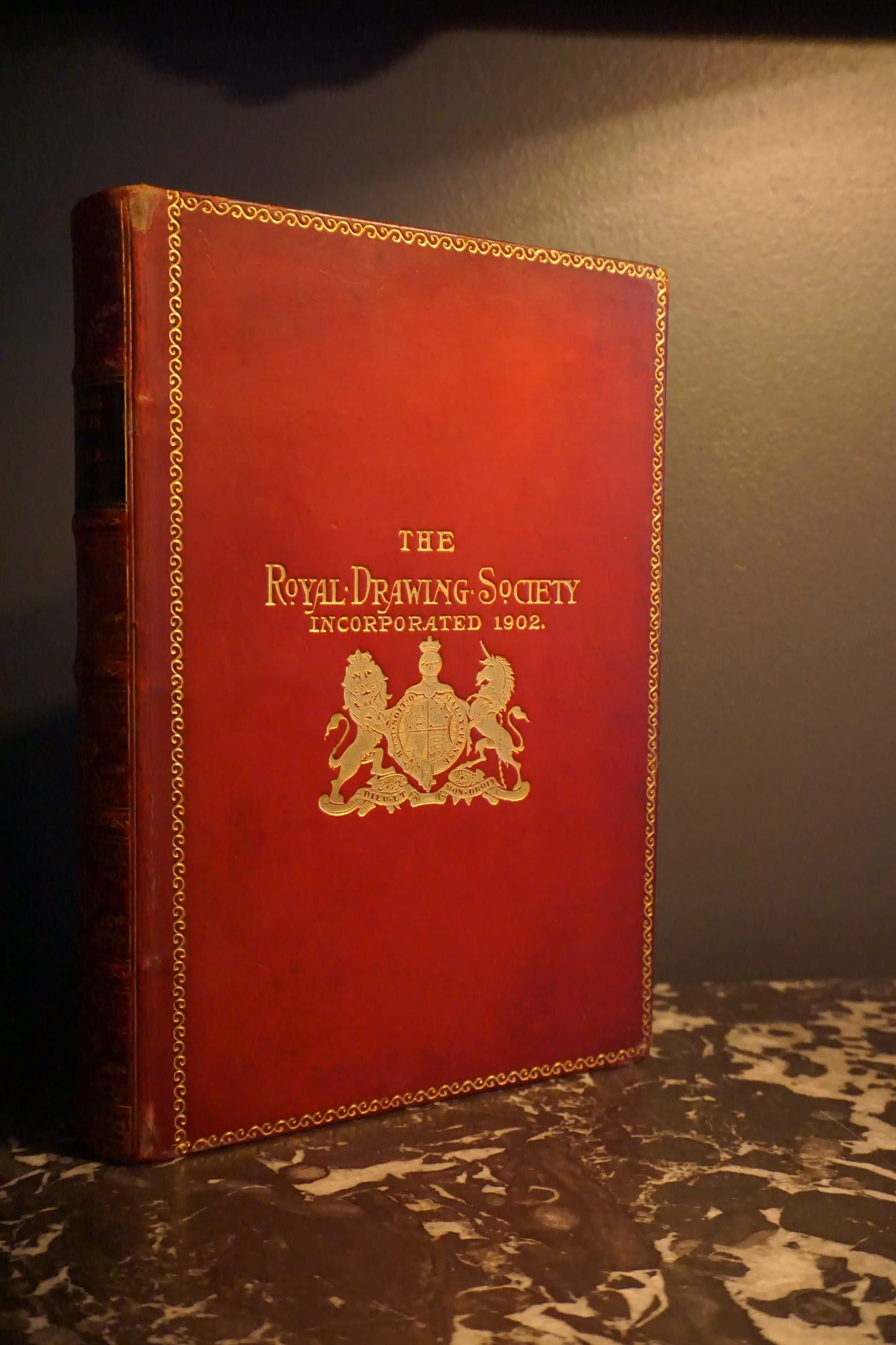 1912 "Highways and Byways in Sussex" Red Full Leather Prize Binding Book