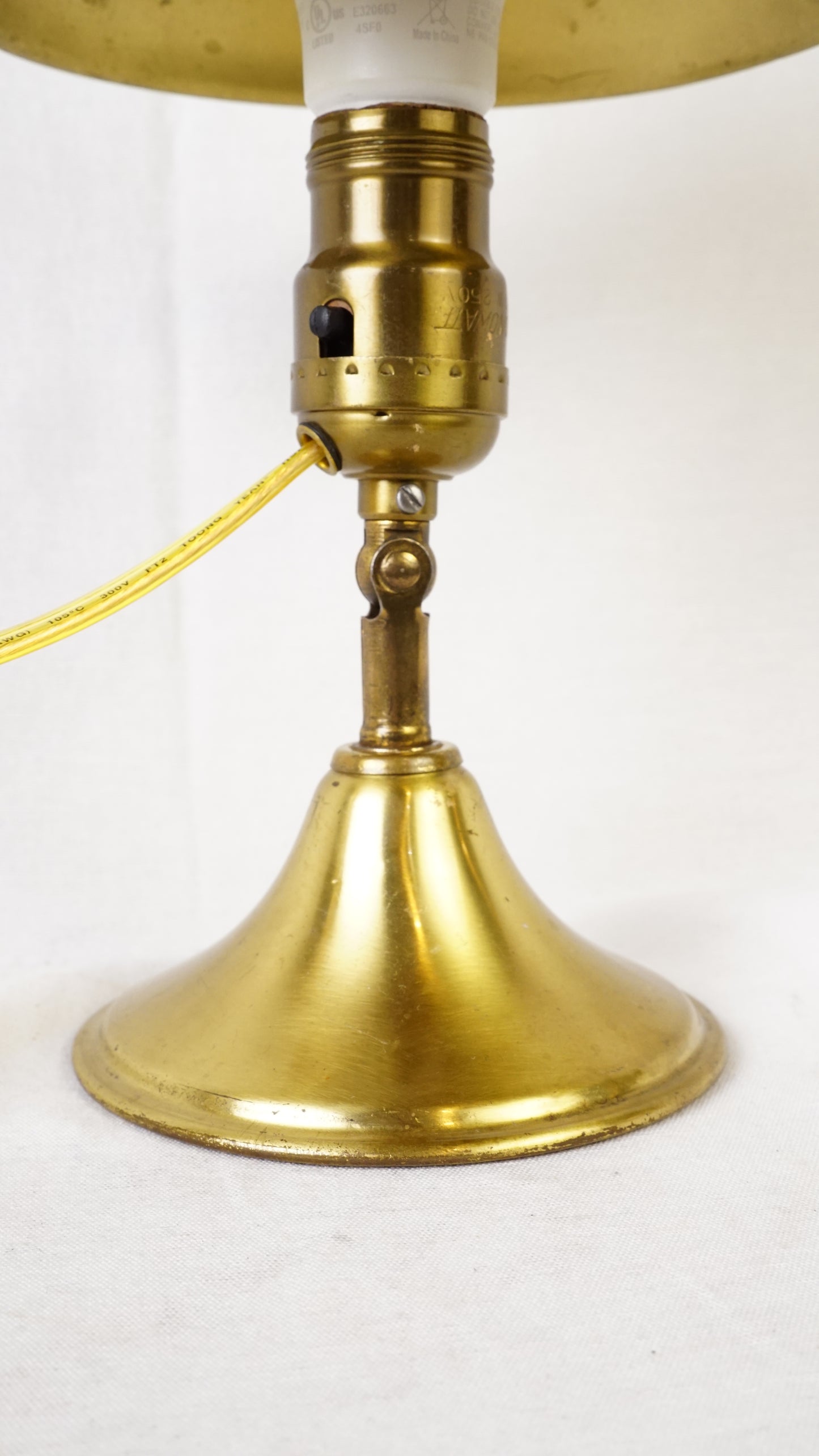 Vintage Brass Adjustable Wall Sconce or Desk Lamp