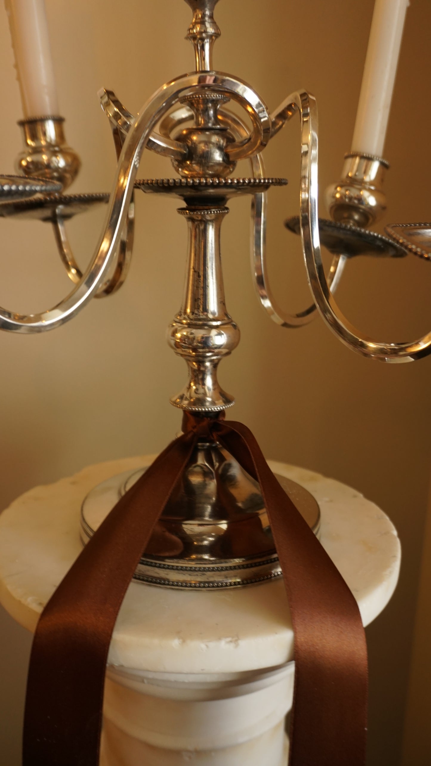 Eureka Silver Co. Quadruple-Plated Five-Arm Candelabrum, c. 1890–1910