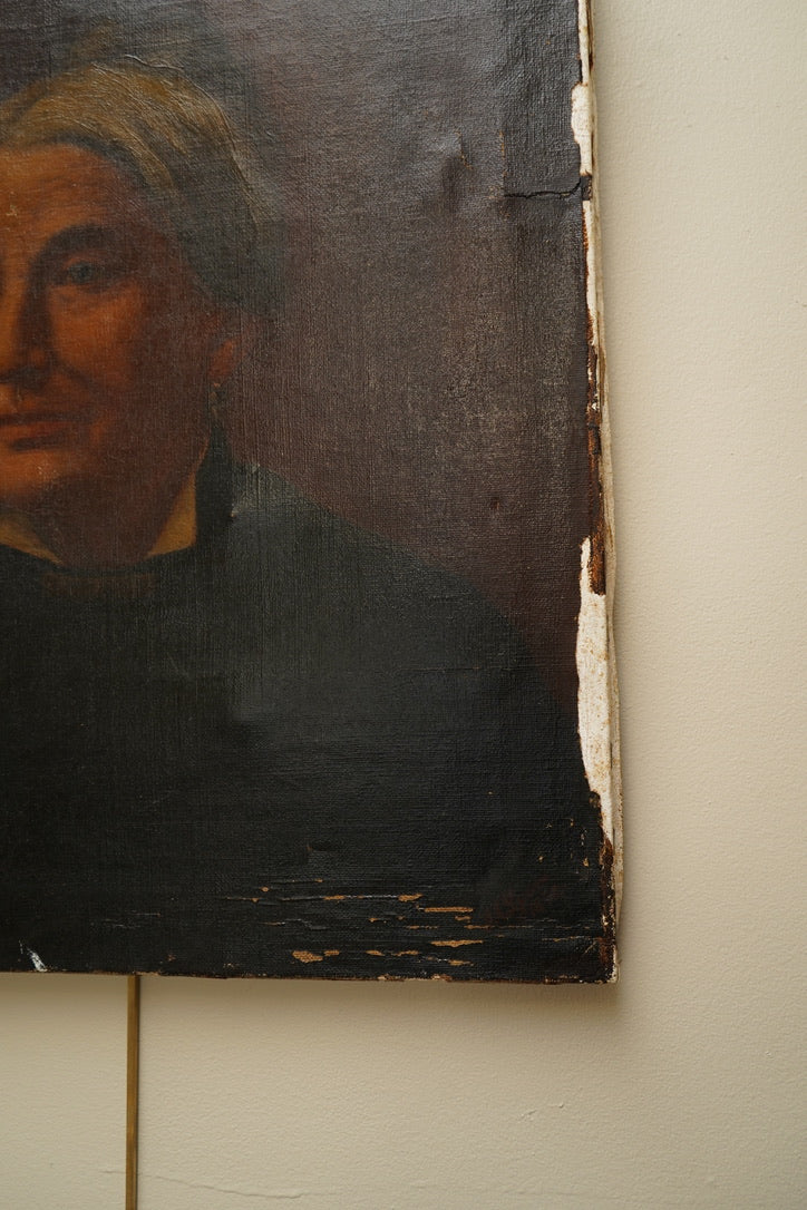 Signed Antique Portrait – 1892 Oil on Canvas, Victorian Woman, 18” x 22”