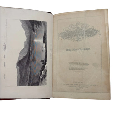 1868 Wordsworth Poetical Works Red Morocco Poetry Classic